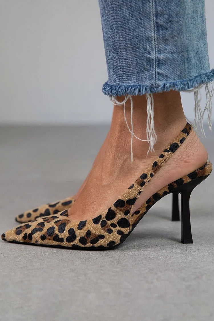 Tacones Valeria Leopard