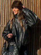 Chaqueta Leather Statement Black