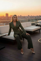 Conjunto Blazer & Wide Pants Sky Elegance