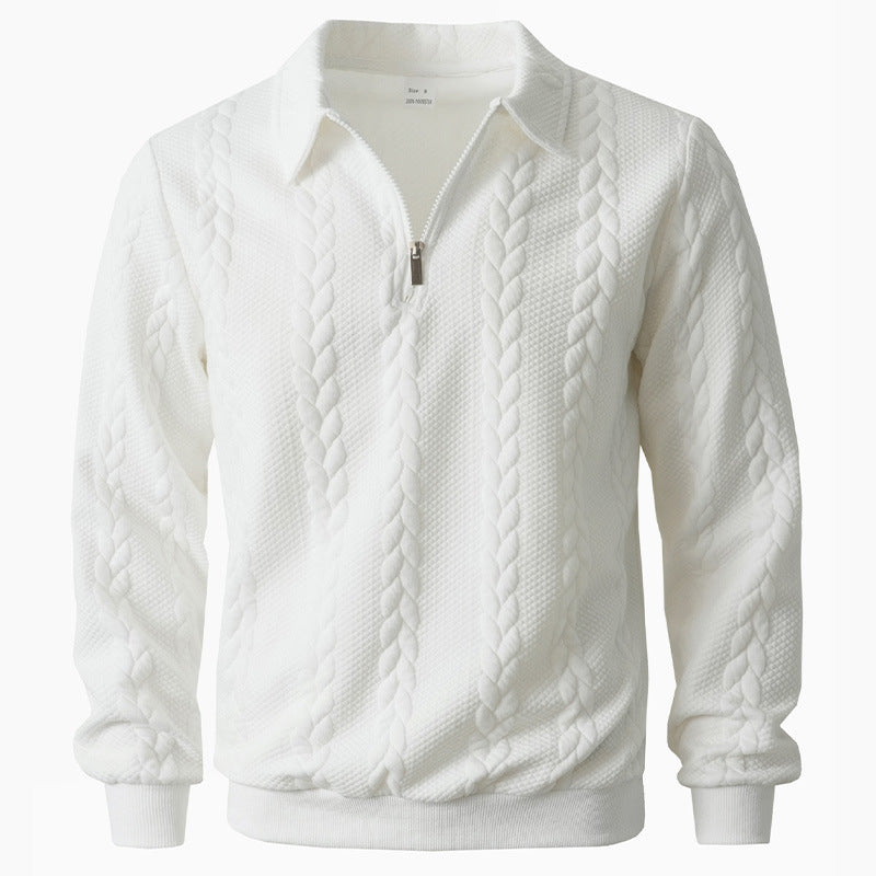 Jersey Matteo Textured Zip