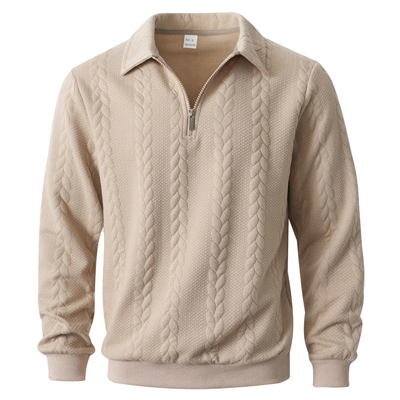 Jersey Matteo Textured Zip