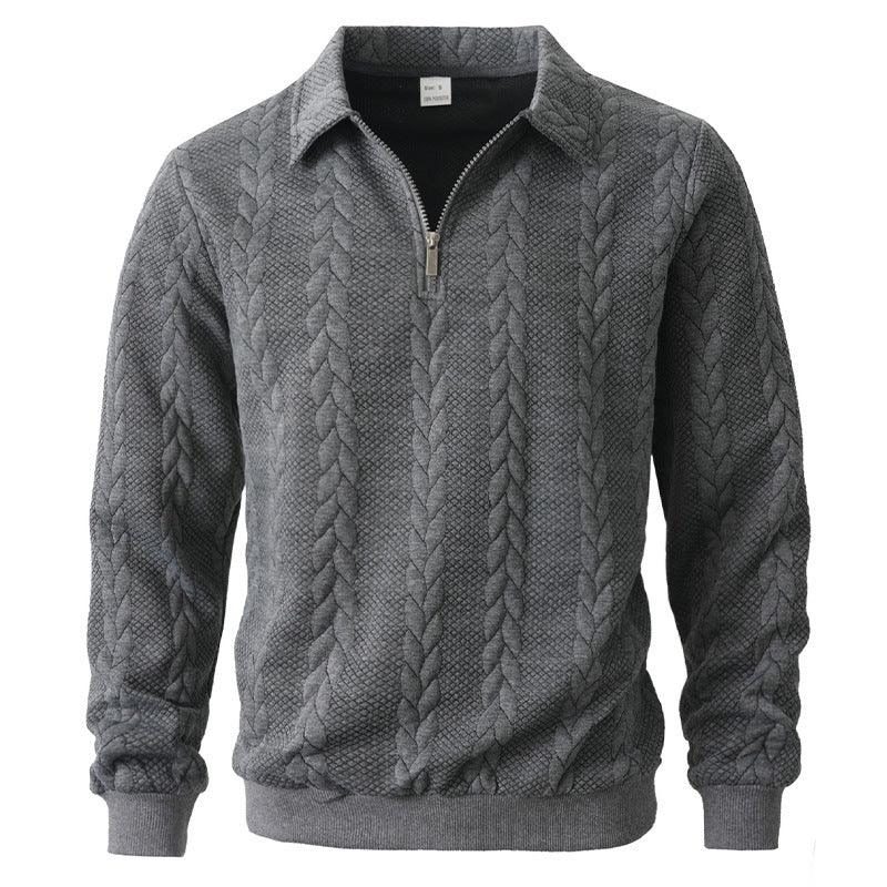 Jersey Matteo Textured Zip