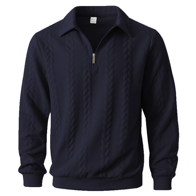 Jersey Matteo Textured Zip