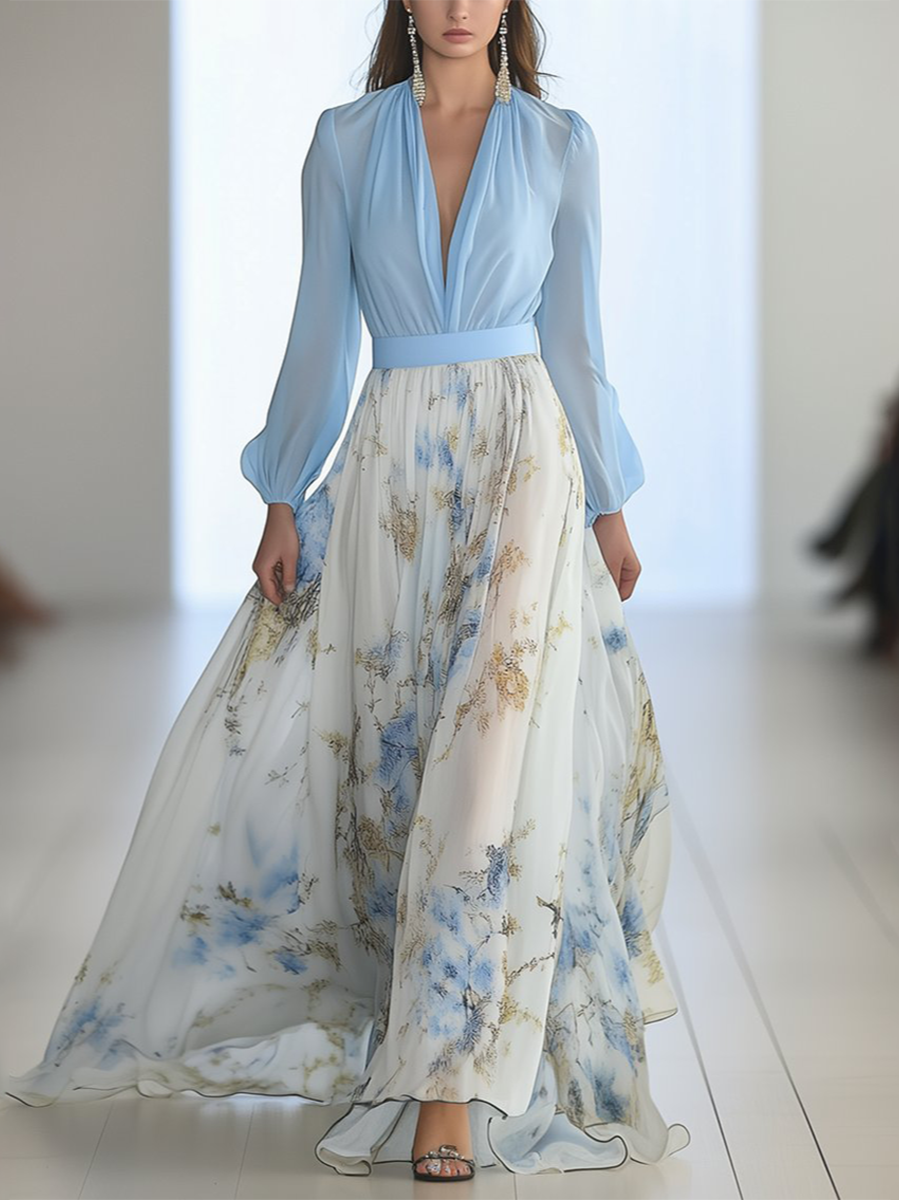 Vestido Celeste Éthereal