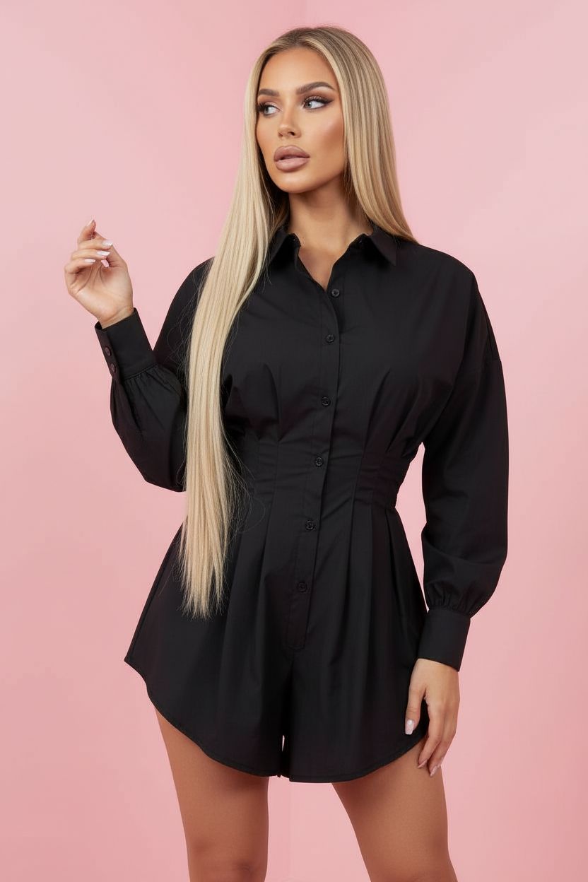 Vestido Camisero Rosa Aura