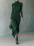 Vestido Elena Draped Elegance