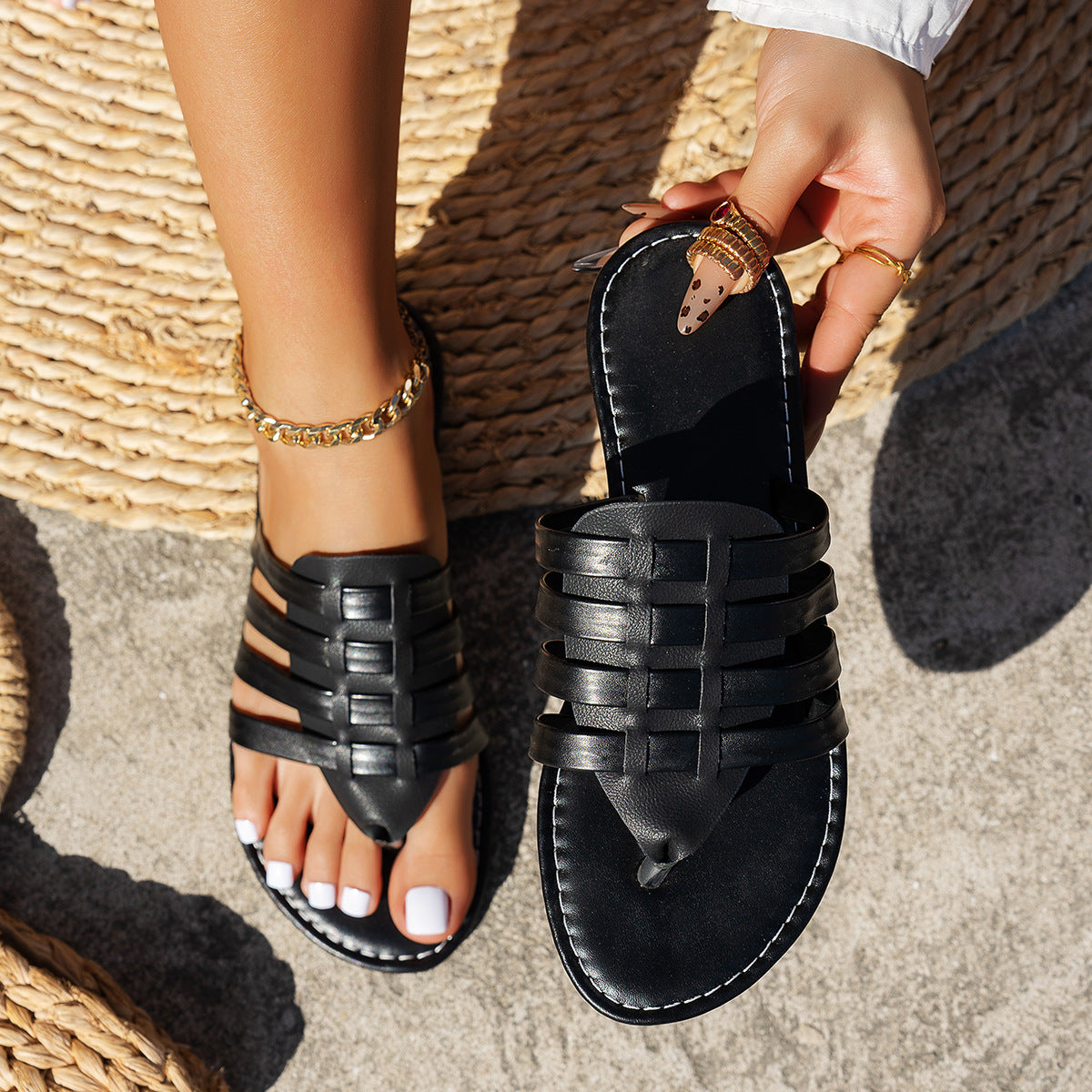 Sandalias de cuero