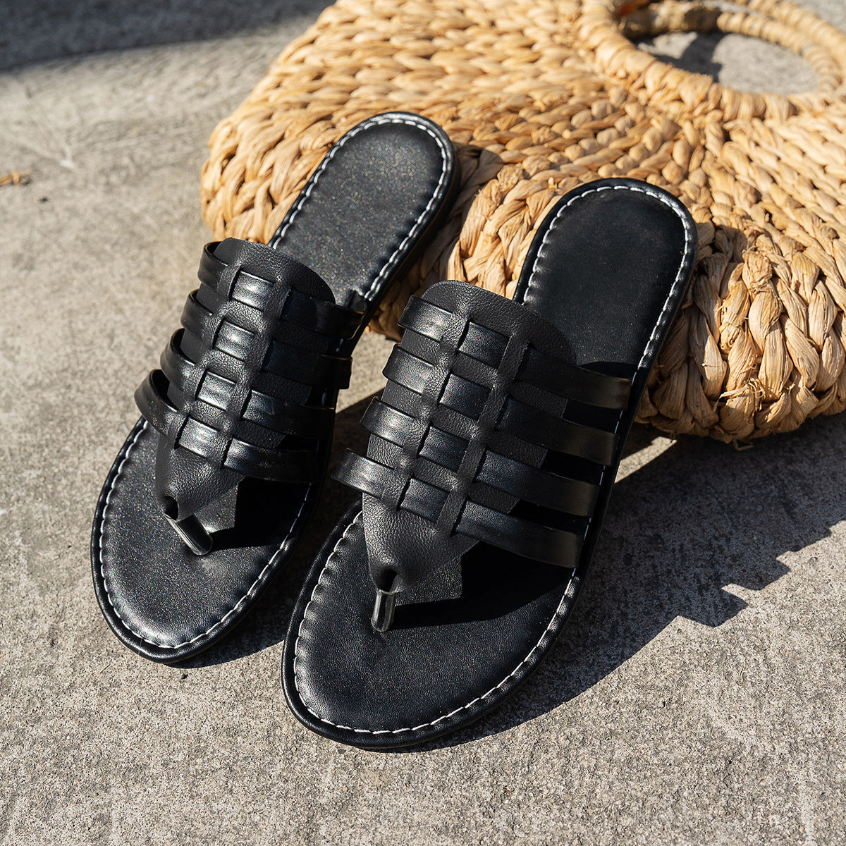 Sandalias de cuero