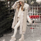 Abrigo Acolchado Luxury Cream