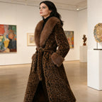 Abrigo Leopard Luxe Brown