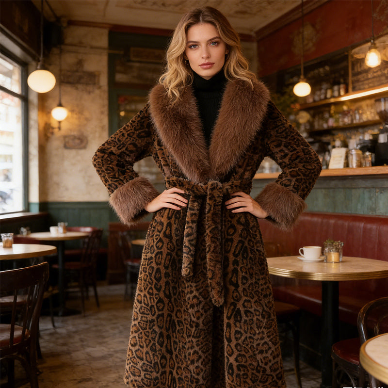Abrigo Leopard Luxe Brown