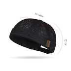 Gorra ligera de malla transpirable sin visera