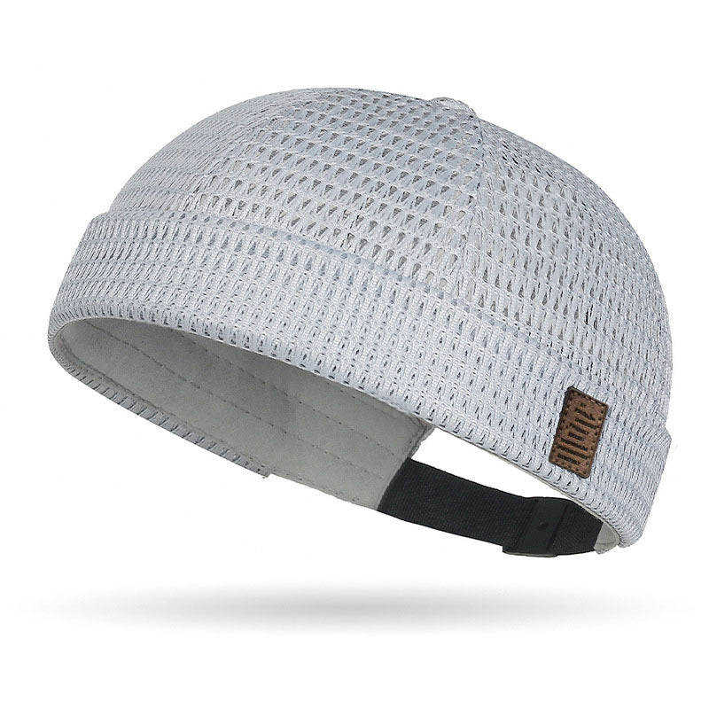 Gorra ligera de malla transpirable sin visera