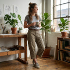 Pantalón Cargo Capri Unisex